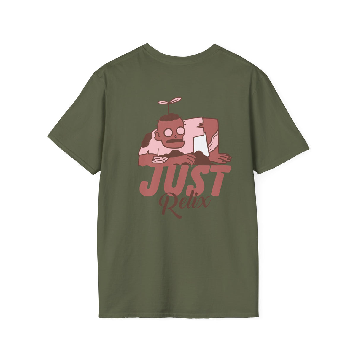 Just Relax Graphic T-Shirt — Casual Cartoon Chill Vibes Tee