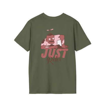 Just Relax Graphic T-Shirt — Casual Cartoon Chill Vibes Tee