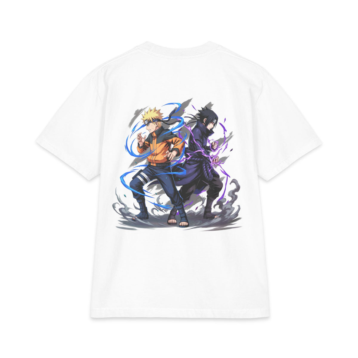 Naruto & Sasuke Anime T‑Shirt — Dual Ninjas Graphic Tee