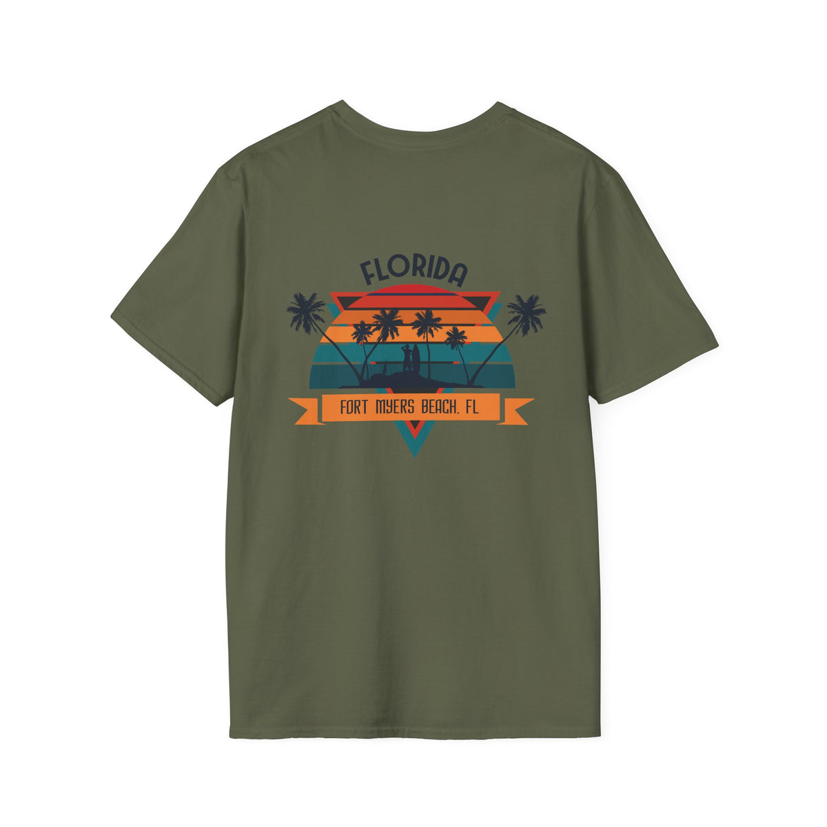 Florida Retro Palm Beach T-Shirt — Fort Myers Beach Vintage Sunset Tee