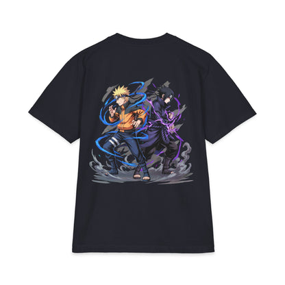 Naruto & Sasuke Anime T‑Shirt — Dual Ninjas Graphic Tee