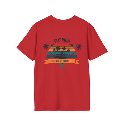 Florida Retro Palm Beach T-Shirt — Fort Myers Beach Vintage Sunset Tee