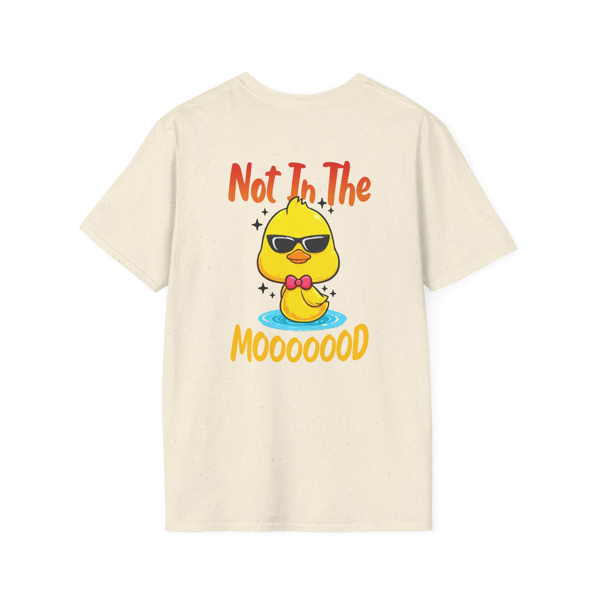 Not In The Moooood Chick Graphic T-Shirt — Cute Sunglasses Duck Tee