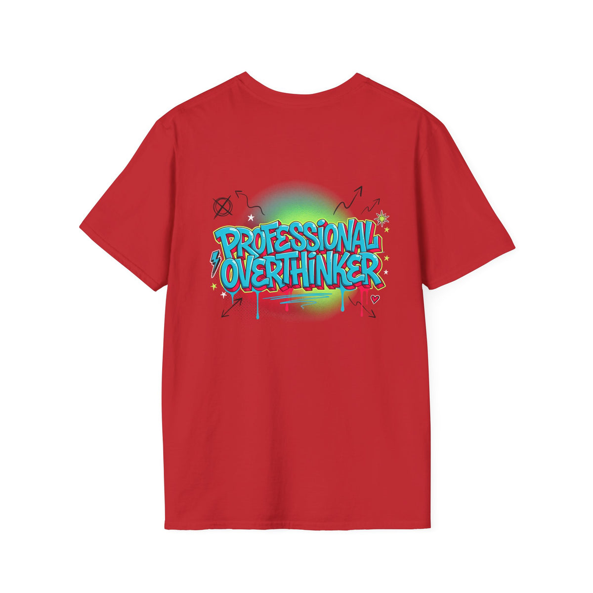 Professional Overthinker T-Shirt — Graffiti Street Style Graphic Tee