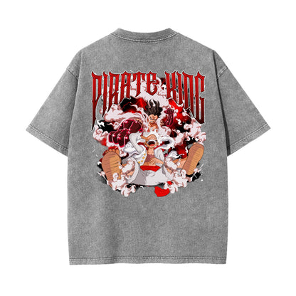 Unisex Heavyweight Washed T-shirt Printed in USA|250GSM Cotton DTG  Double-sided