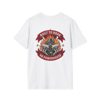 V8 Powerhouse T-Shirt – Built to Roar Muscle Car Engine Graphic Tee