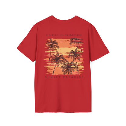 Endless Summer Sunset T-Shirt — Sunset Paradise Palm Tee