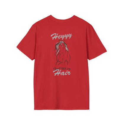 Heyyy Don’t Touch My Hair T-Shirt — Horse Line Art Graphic Tee