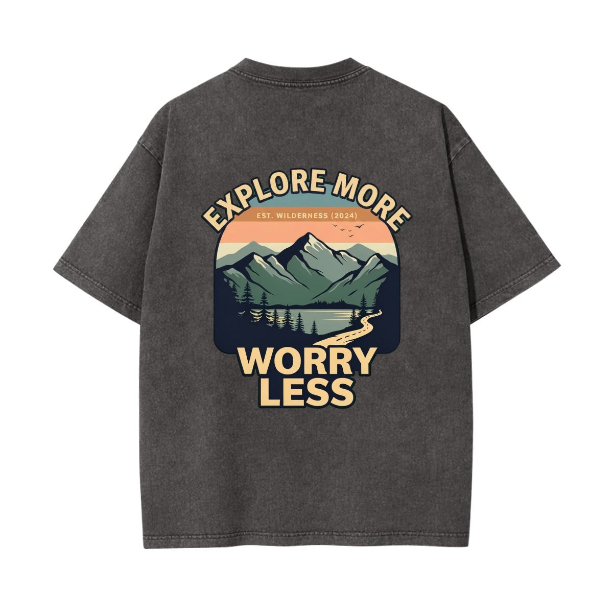 Explore More Mountain Graphic T Shirt | Vintage Adventure Tee