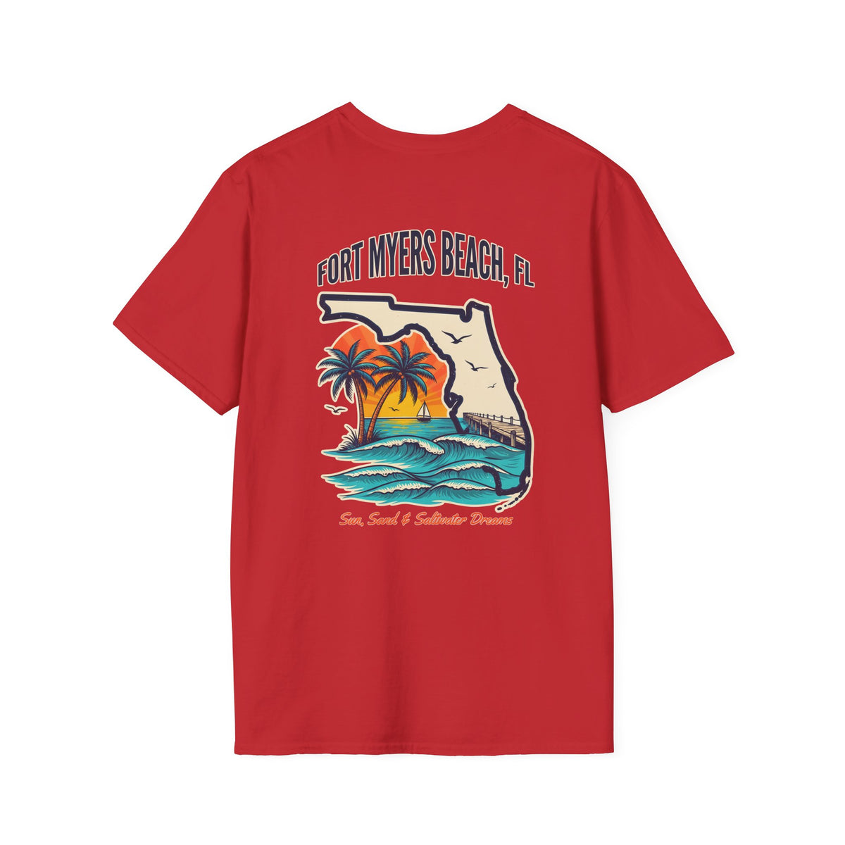 Fort Myers Beach T-Shirt — Florida Sunset Palm Beach Graphic Tee