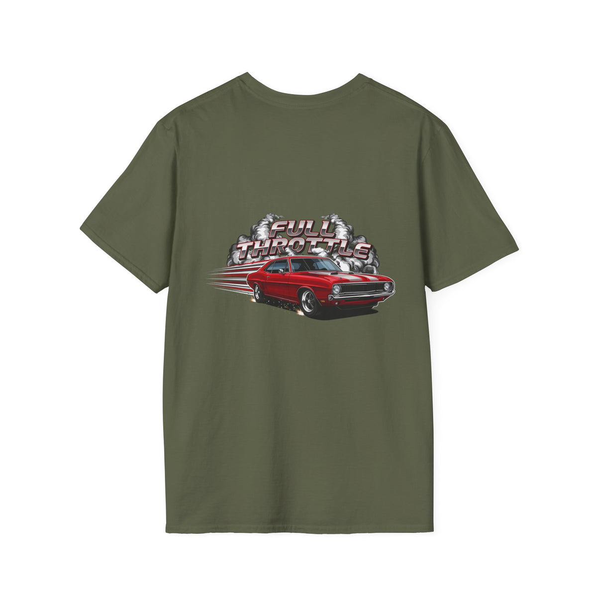 Classic Muscle Car T-Shirt — Red Challenger Graphic