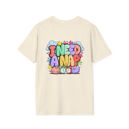 I Need A Nap T-Shirt — Cute Colorful Sleepy Graphic Tee
