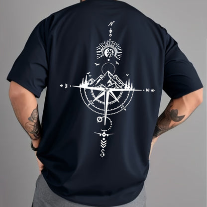 Oversized Relaxed Vintage Compass Tee