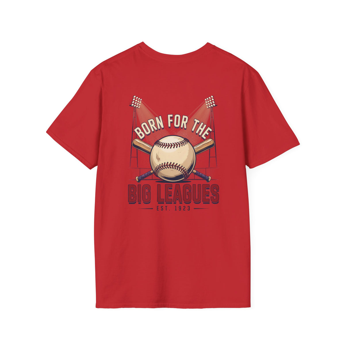 Baseball T-Shirt — "Born for the Big Leagues" Vintage Baseball Graphic Tee