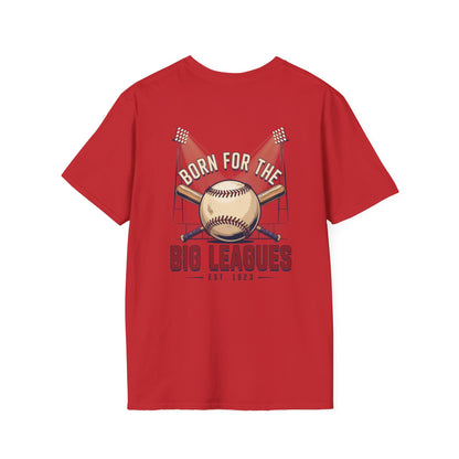 Baseball T-Shirt — "Born for the Big Leagues" Vintage Baseball Graphic Tee