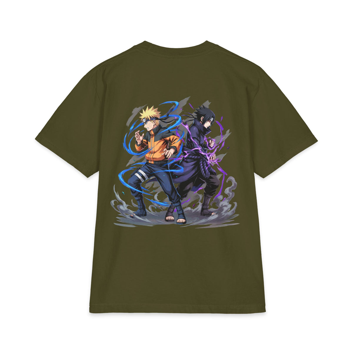 Naruto & Sasuke Anime T‑Shirt — Dual Ninjas Graphic Tee