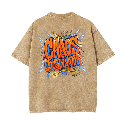 Chaos Coordinator Graphic T Shirt | Y2K Comic Pop Art Tee