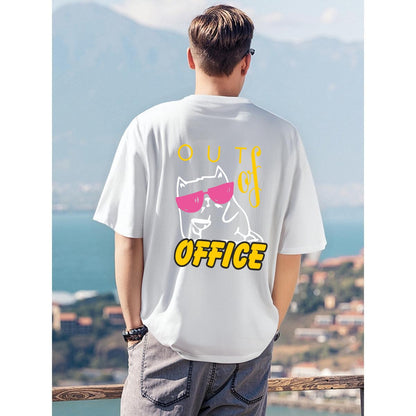 Men's T-Shirt Printed in USA|180GSM Front & Back DTF
