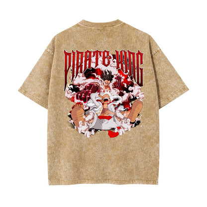 Unisex Heavyweight Washed T-shirt Printed in USA|250GSM Cotton DTG  Double-sided