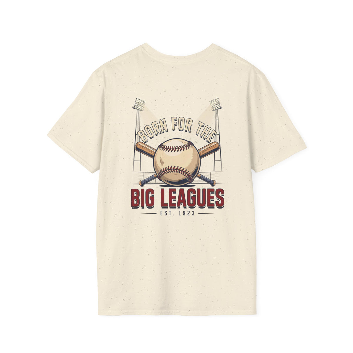 Baseball T-Shirt — "Born for the Big Leagues" Vintage Baseball Graphic Tee