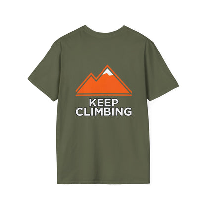 Keep Climbing T-Shirt — Mountain Graphic Motivational Tee