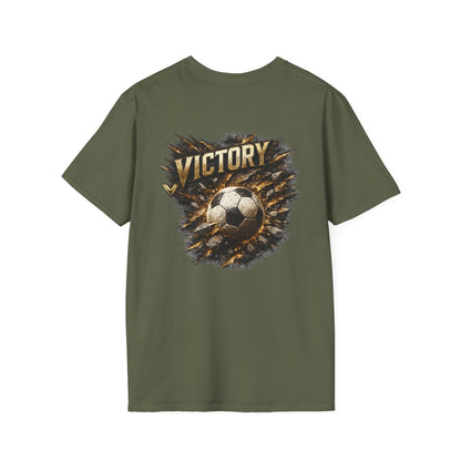 Victory Soccer T-Shirt — Vintage Grunge Football Graphic