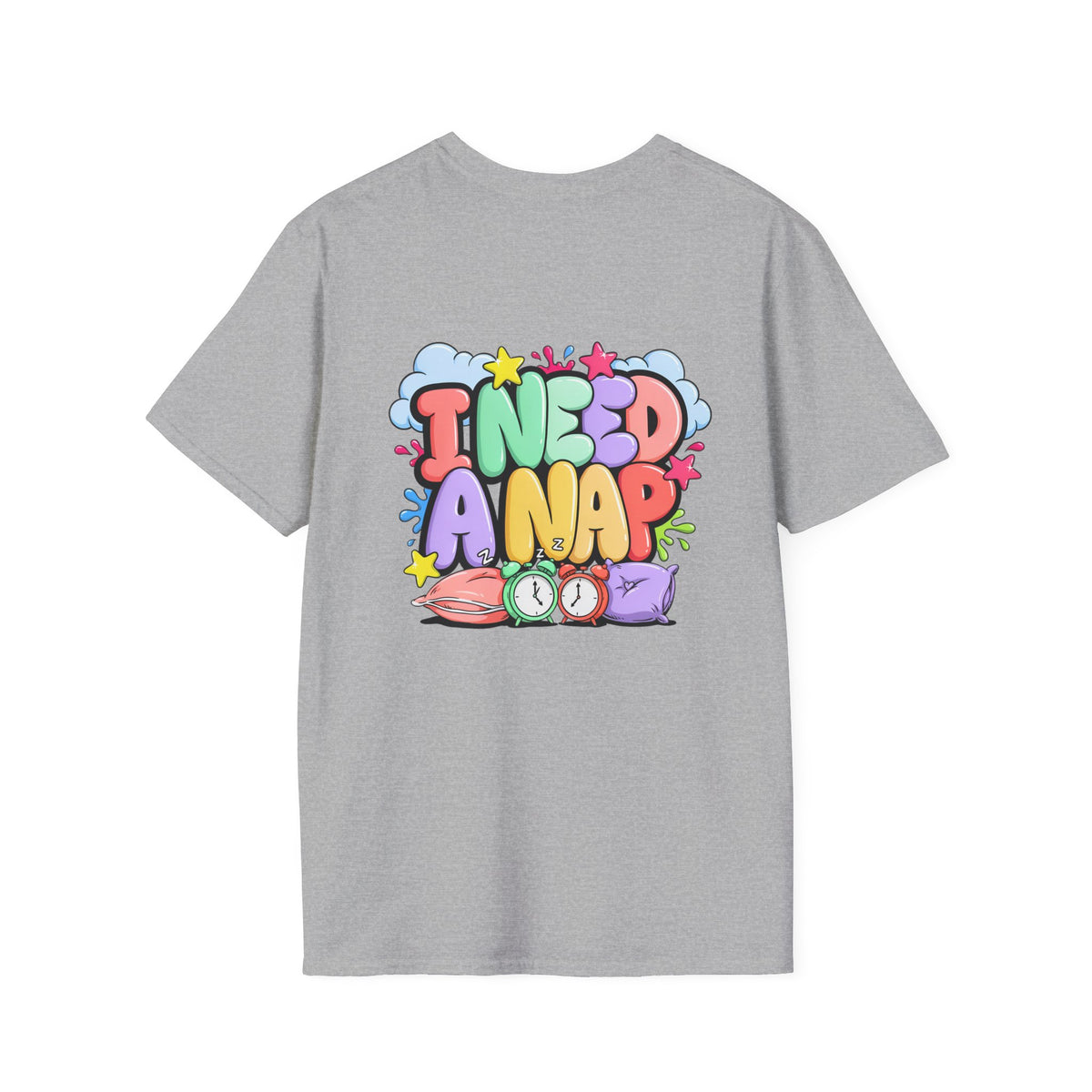 I Need A Nap T-Shirt — Cute Colorful Sleepy Graphic Tee