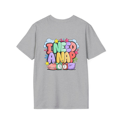 I Need A Nap T-Shirt — Cute Colorful Sleepy Graphic Tee