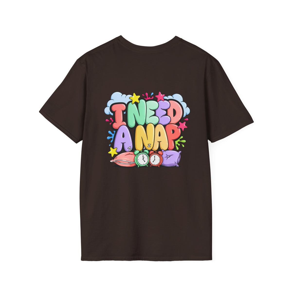 I Need A Nap T-Shirt — Cute Colorful Sleepy Graphic Tee
