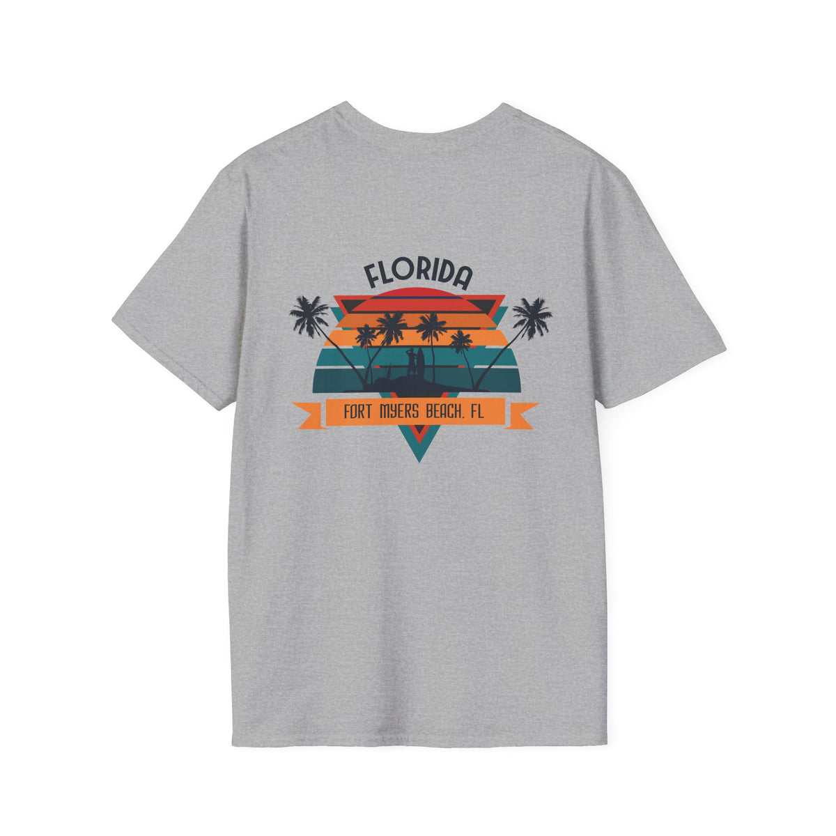 Florida Retro Palm Beach T-Shirt — Fort Myers Beach Vintage Sunset Tee