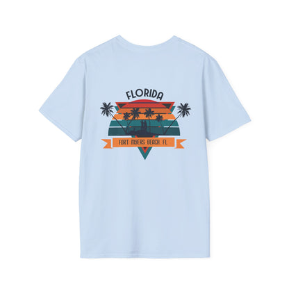 Florida Retro Palm Beach T-Shirt — Fort Myers Beach Vintage Sunset Tee