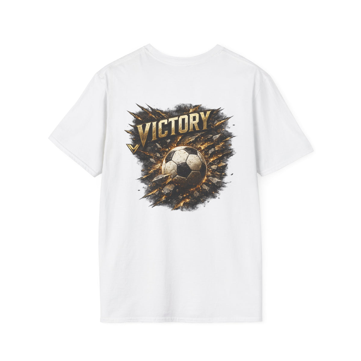 Victory Soccer T-Shirt — Vintage Grunge Football Graphic