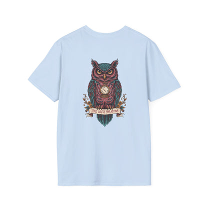 Owl Pocketwatch T-Shirt — Vintage Wise Owl Graphic Tee