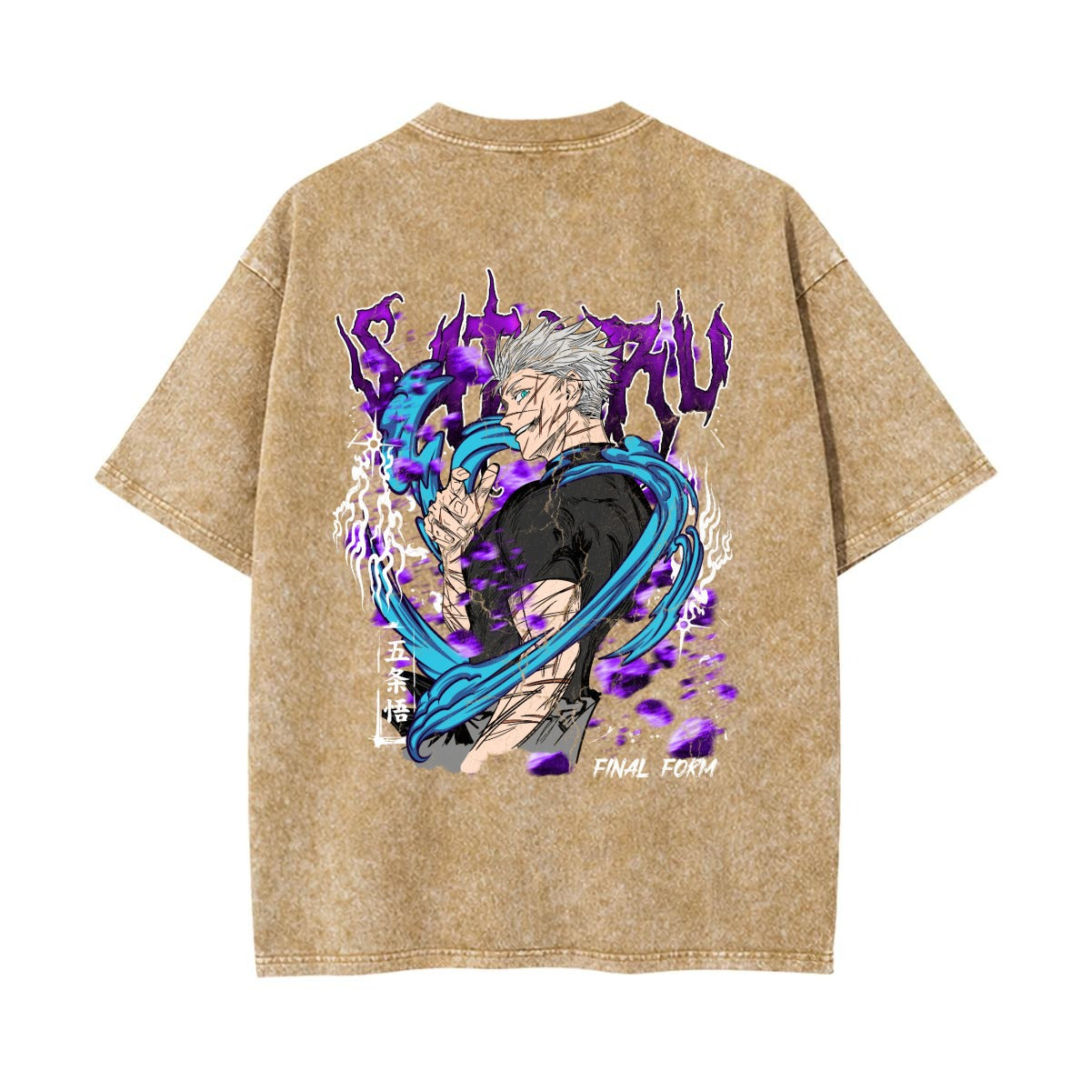 Unisex Heavyweight Washed T-shirt Printed in USA|250GSM Cotton DTG  Double-sided
