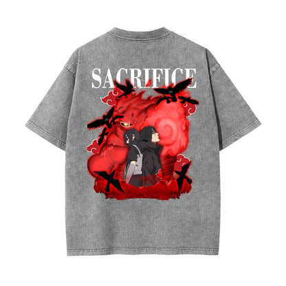 Unisex Heavyweight Washed T-shirt Printed in USA|250GSM Cotton DTG  Double-sided