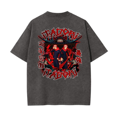Unisex Heavyweight Washed T-shirt Printed in USA|250GSM Cotton DTG  Double-sided