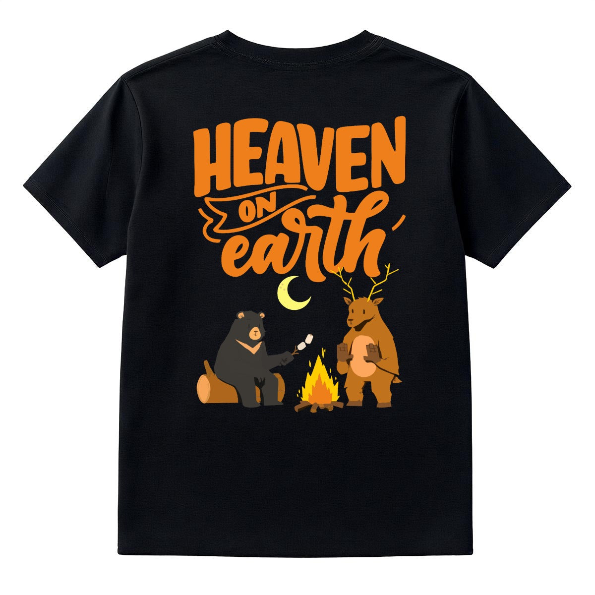 Couple Heavyweight T-shirt Printed in USA|220GSM Cotton DTG Double-sided