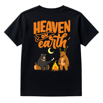 Couple Heavyweight T-shirt Printed in USA|220GSM Cotton DTG Double-sided