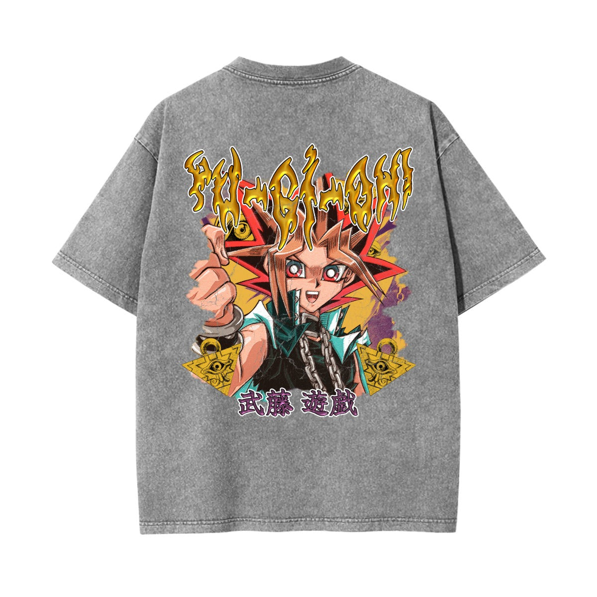 Unisex Heavyweight Washed T-shirt Printed in USA|250GSM Cotton DTG  Double-sided
