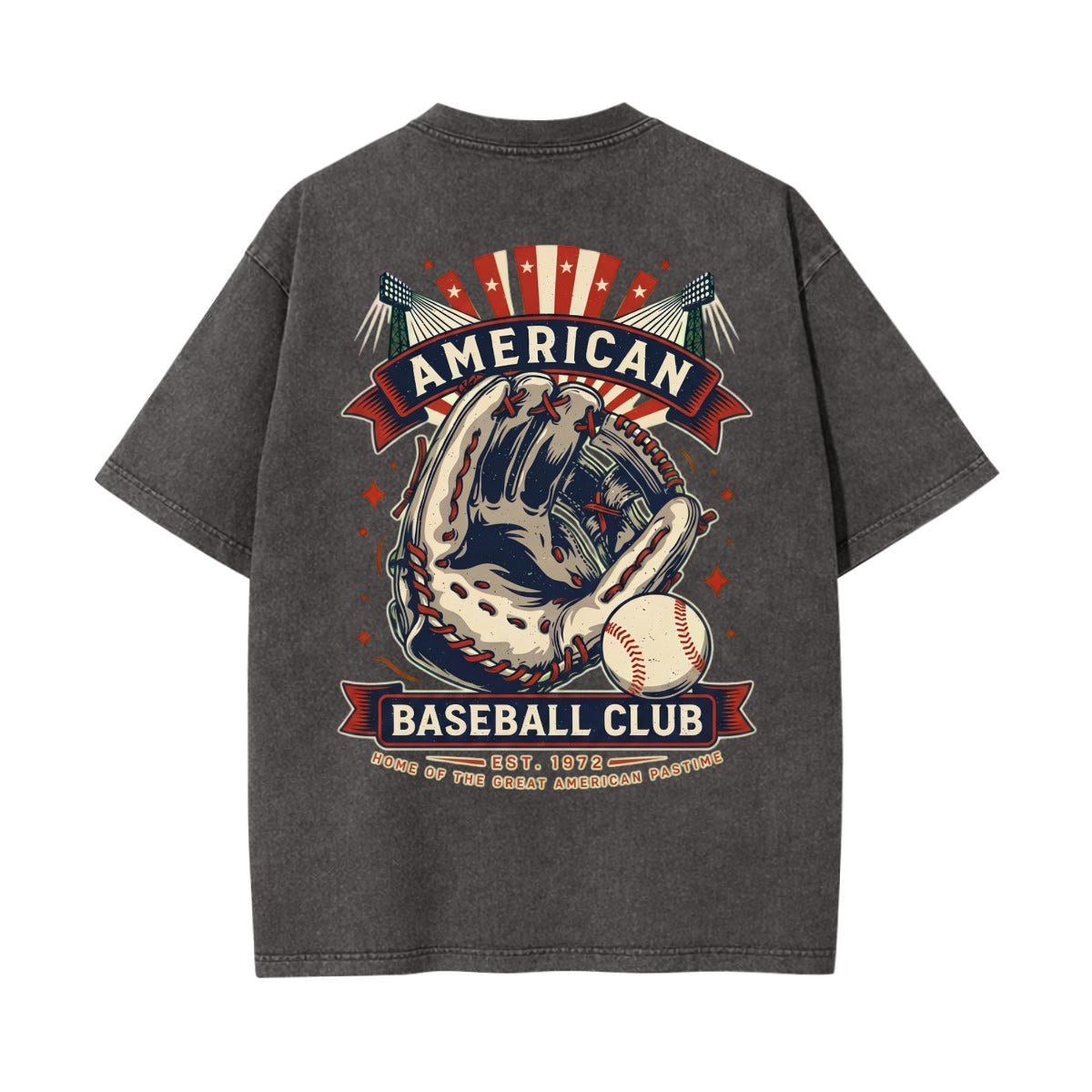 Unisex Heavyweight Washed T-shirt Printed in USA|250GSM Cotton DTG  Double-sided