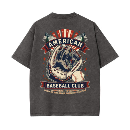Unisex Heavyweight Washed T-shirt Printed in USA|250GSM Cotton DTG  Double-sided