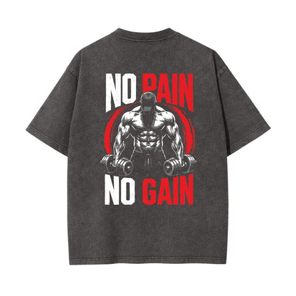 Unisex Heavyweight Washed T-shirt Printed in USA|250GSM Cotton DTG  Double-sided