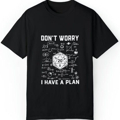 Funny Humour maths formulas printed t shirt on a white background