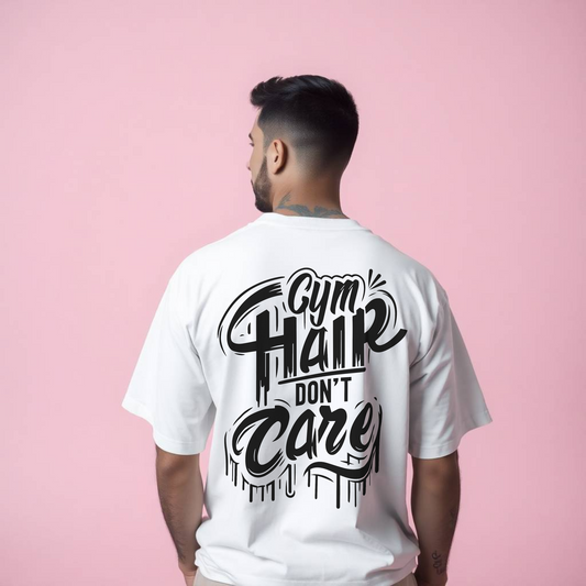 Oversized Tee - Gym Hair Don't Care