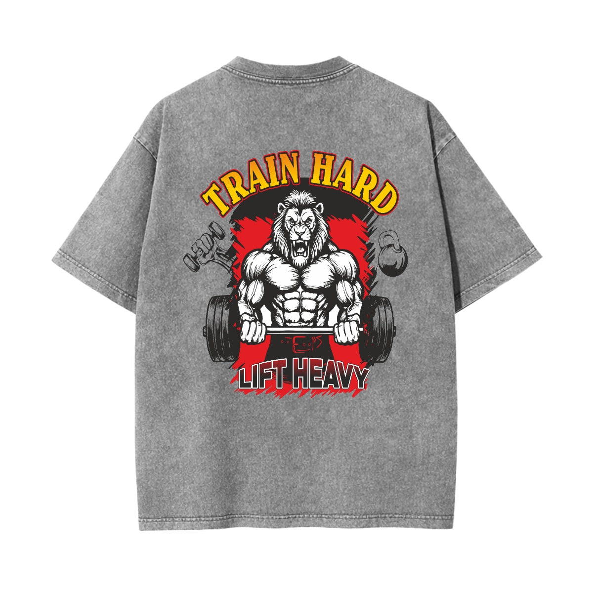Unisex Heavyweight Washed T-shirt Printed in USA|250GSM Cotton DTG  Double-sided