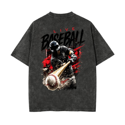 Live Baseball T Shirt | Baseball Player Graphic Tee
