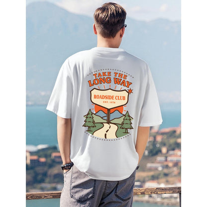 Take The Long Way Roadside Club Vintage Graphic T-Shirt