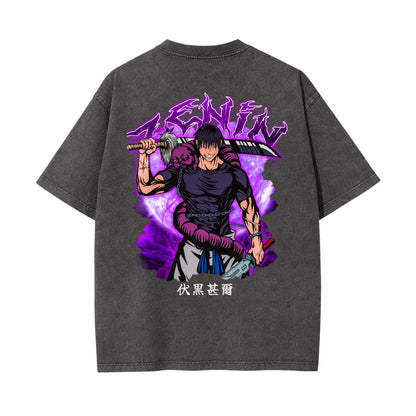 Unisex Heavyweight Washed T-shirt Printed in USA|250GSM Cotton DTG  Double-sided