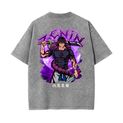Unisex Heavyweight Washed T-shirt Printed in USA|250GSM Cotton DTG  Double-sided