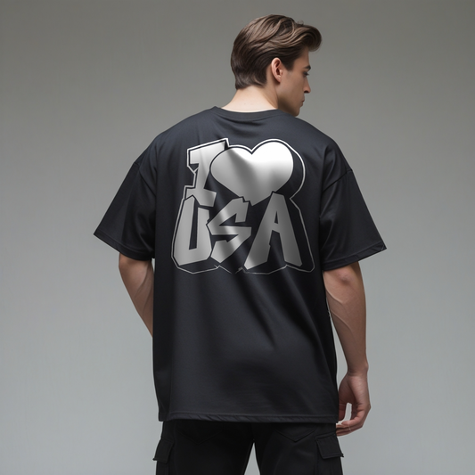 Oversized Tee - I Love USA